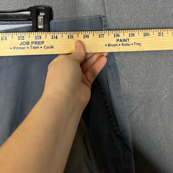 Peter Millar Pima Cotton Chino Pant Mens 34 Blue Flat Front Casual Work Trouser - Picture 4 of 5